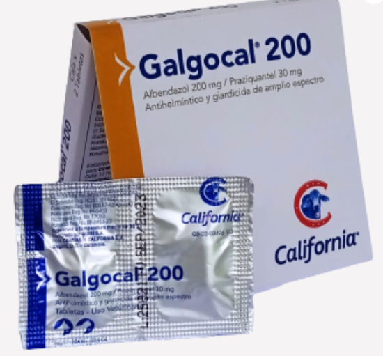 GALGOCAL 200 MG TABLETA DESPARASITANTE